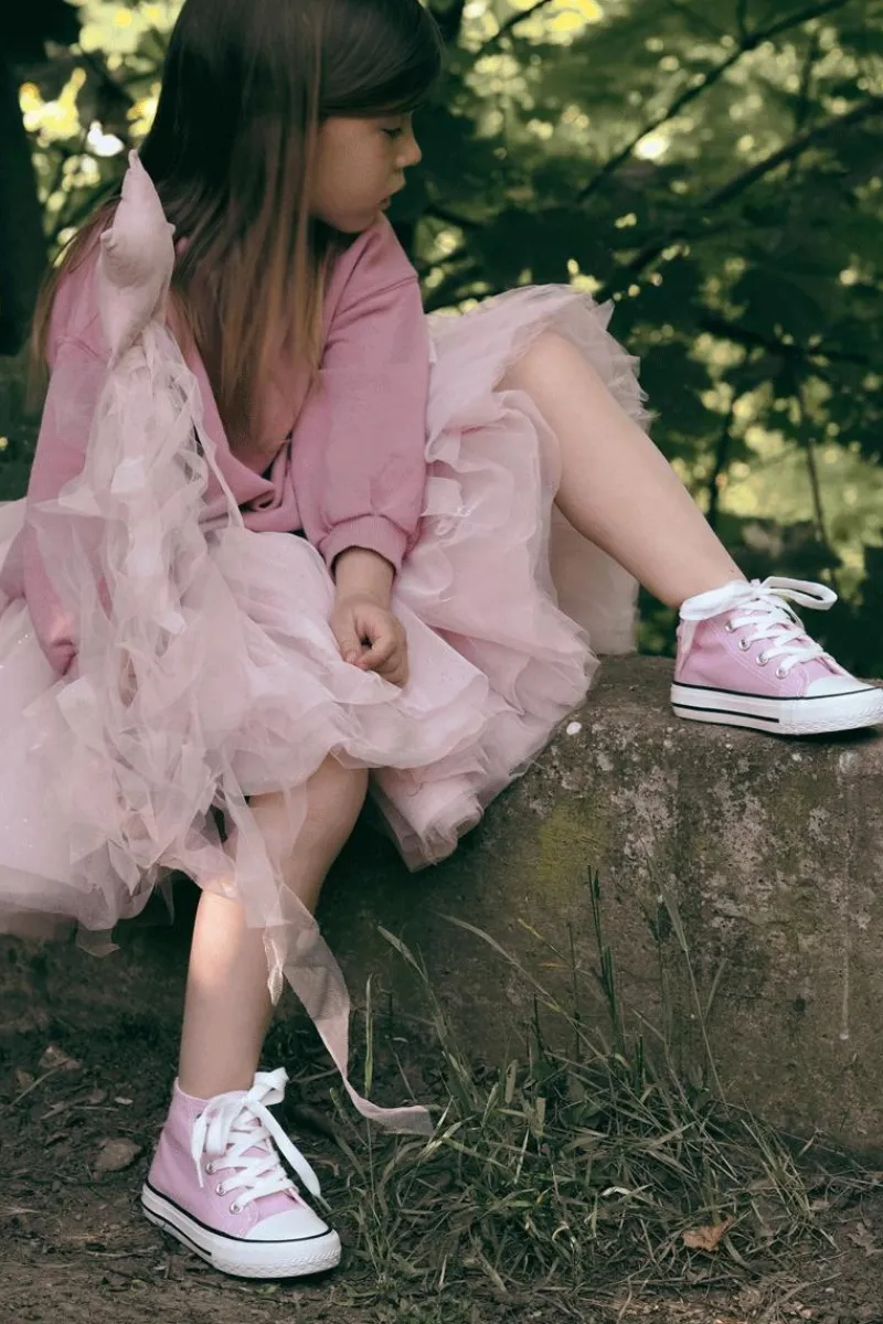 Chłopięce|Dziewczęce>Boto Dziecięce Wysokie Trampki Różowe Filemon