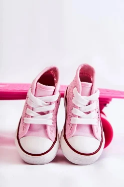 Hot Boto Dziecięce Wysokie Trampki Różowe Mona Różowy