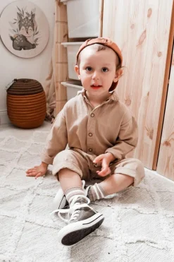 Outlet Boto Dziecięce Wysokie Trampki Khaki Filemon Zielony