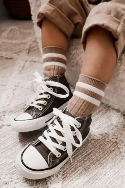 Outlet Boto Dziecięce Wysokie Trampki Khaki Filemon Zielony