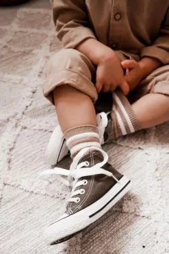 Outlet Boto Dziecięce Wysokie Trampki Khaki Filemon Zielony