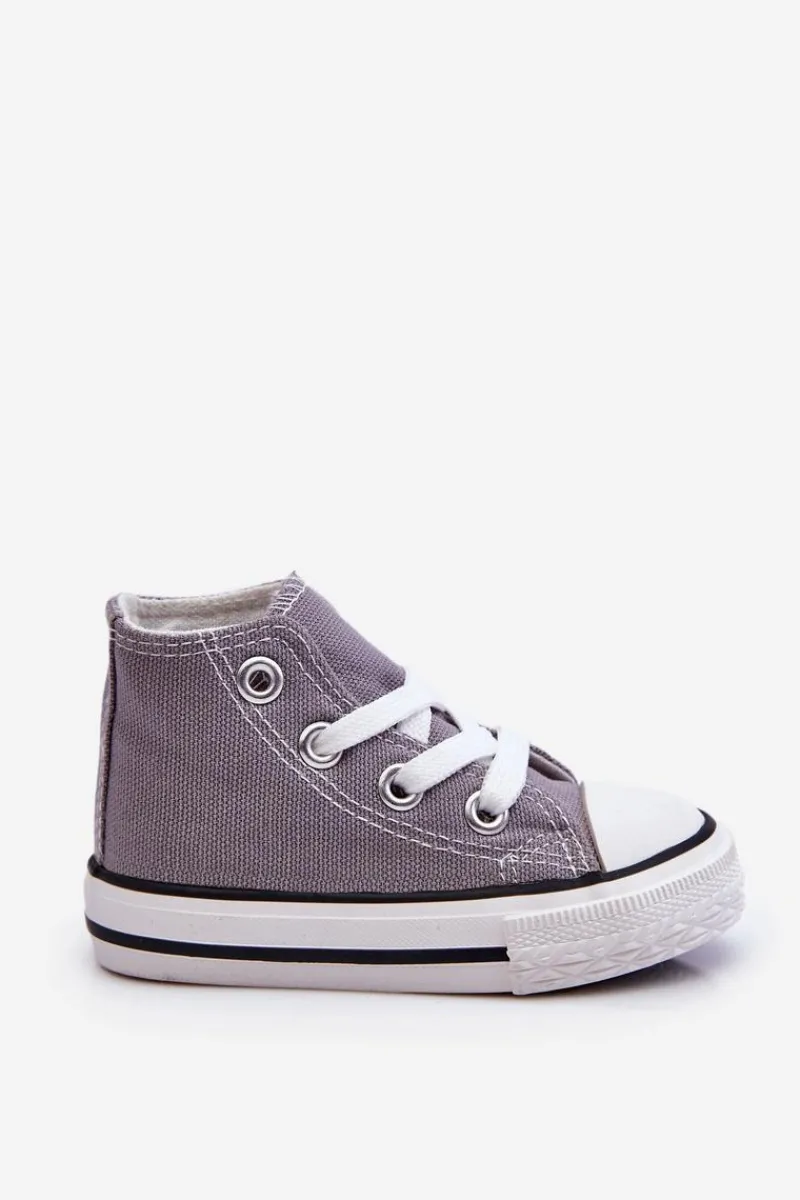 Best Boto Dziecięce Wysokie Trampki Szare Filemon Szary