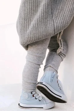 Best Dziecięce Wysokie Trampki Z Suwakiem BIG STAR HH374088 Niebieskie Dzieci Chłopięce|Dziewczęce