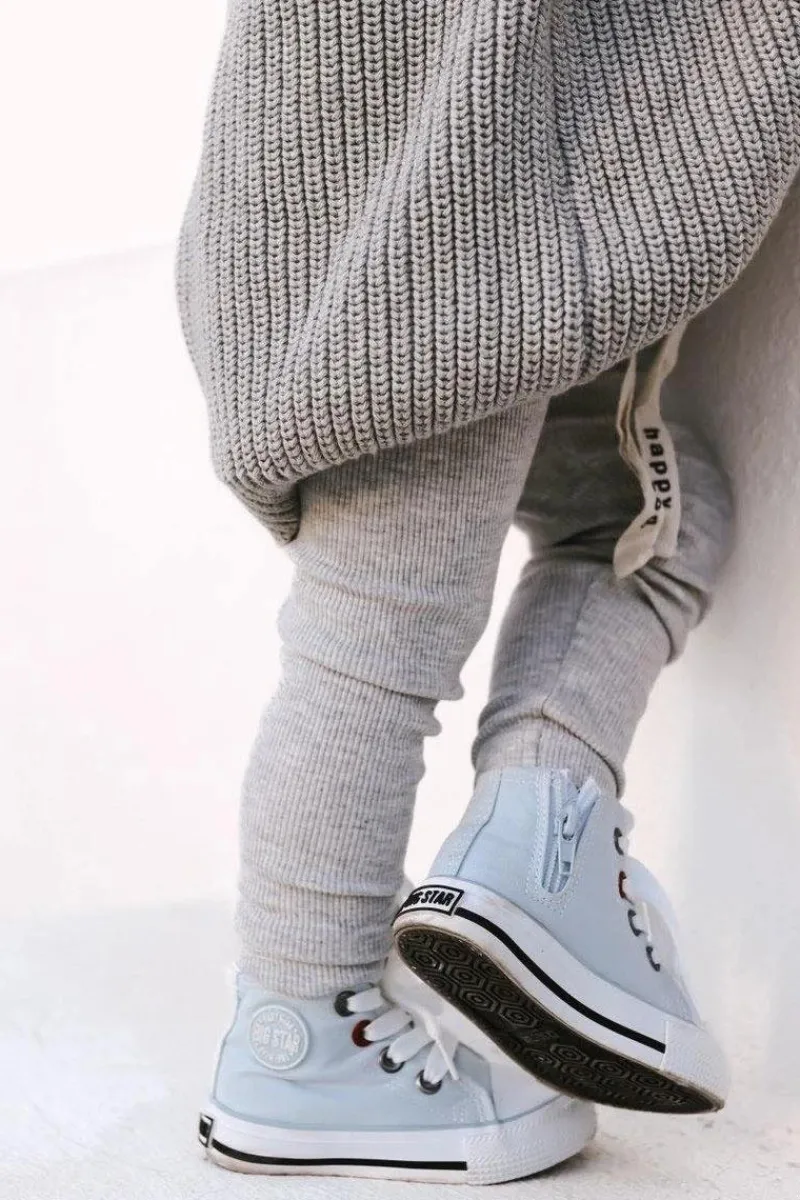 Best Dziecięce Wysokie Trampki Z Suwakiem BIG STAR HH374088 Niebieskie Dzieci Chłopięce|Dziewczęce