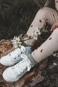 Best Dziecięce Wysokie Trampki Z Suwakiem BIG STAR HH374088 Niebieskie Dzieci Chłopięce|Dziewczęce