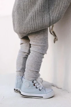 Best Dziecięce Wysokie Trampki Z Suwakiem BIG STAR HH374088 Niebieskie Dzieci Chłopięce|Dziewczęce