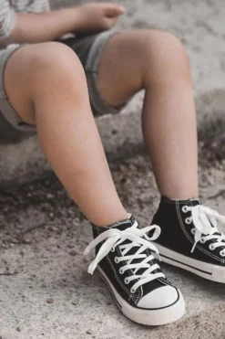 Chłopięce|Dziewczęce>Boto Dziecięce Wysokie Trampki Czarne Filemon