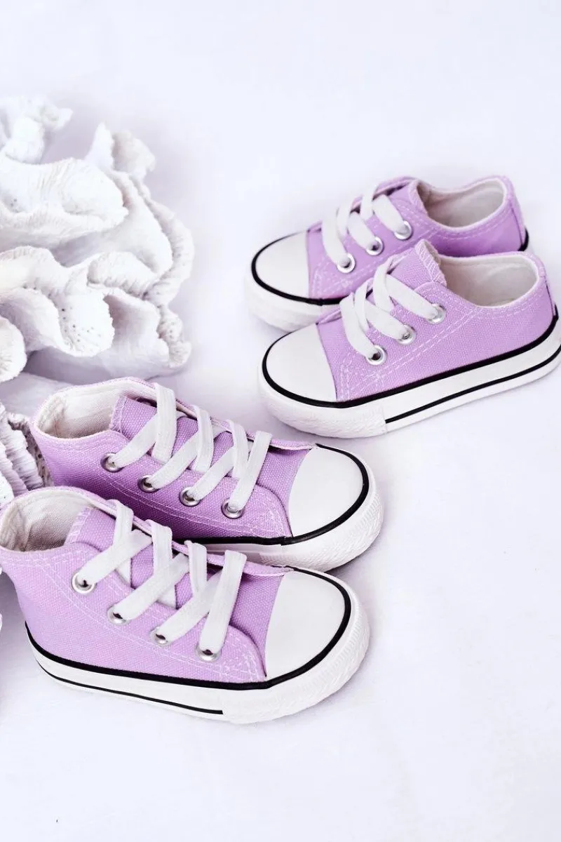 Chłopięce|Dziewczęce>Boto Dziecięce Wysokie Trampki Fioletowe Filemon