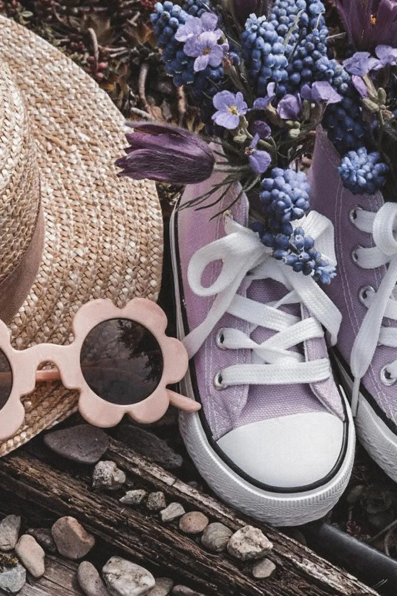 Chłopięce|Dziewczęce>Boto Dziecięce Wysokie Trampki Fioletowe Filemon