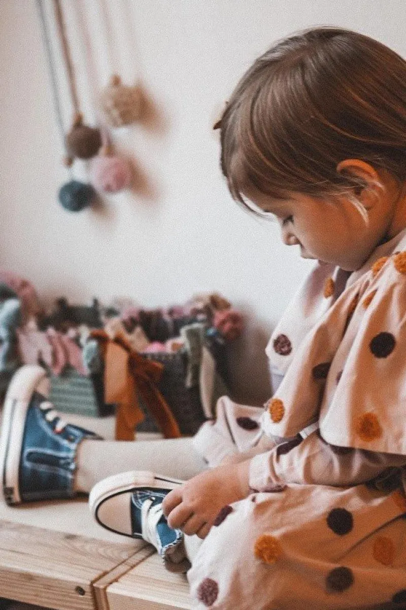 Best Dziecięce Wysokie Trampki Z Suwakiem BIG STAR HH374085 Granatowe Dzieci Chłopięce|Dziewczęce