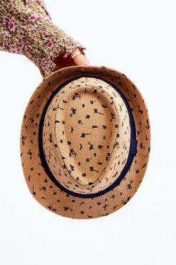 Boto Dziecięcy Kapelusz W Palmy I Zwierzątka Beżowy