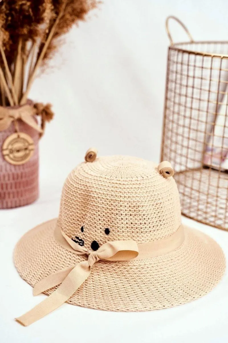 Online Boto Dziecięcy Kapelusz Z Kotkiem BRUNO ROSSI Beżowy