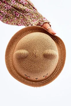 Okrycia Głowy>Boto Dziecięcy Kapelusz Z Misiem Beżowy