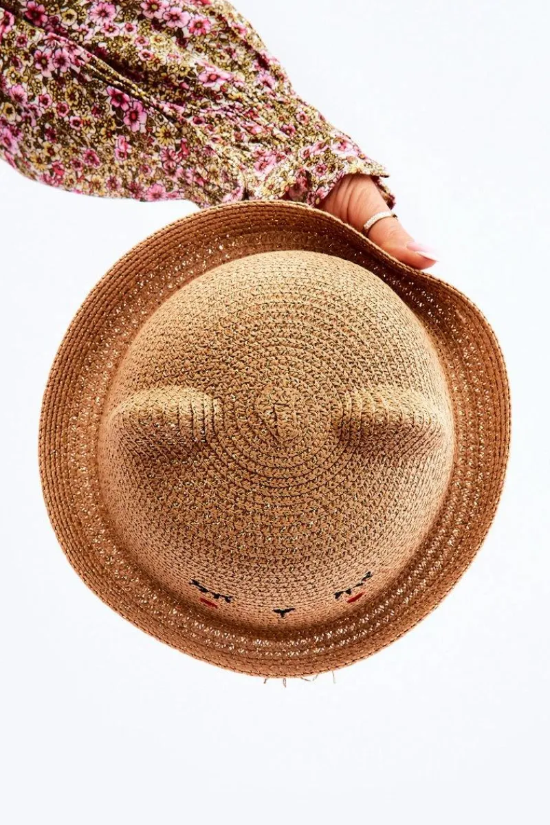 Okrycia Głowy>Boto Dziecięcy Kapelusz Z Misiem Beżowy