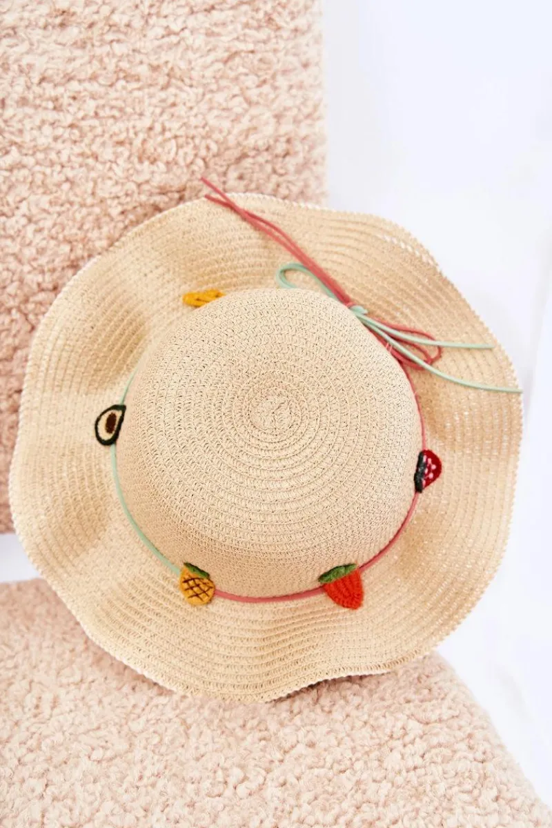 Discount Boto Dziecięcy Kapelusz Z Paskiem Beżowy Simon