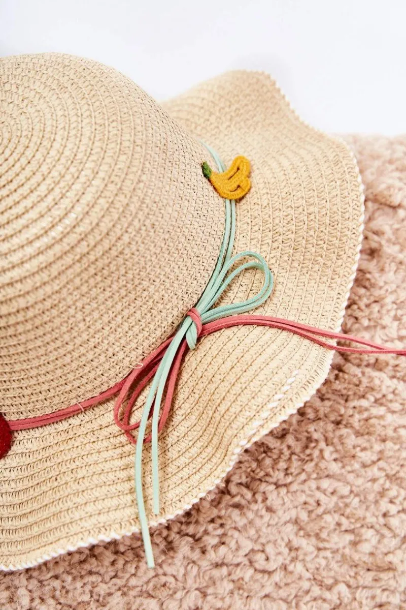 Discount Boto Dziecięcy Kapelusz Z Paskiem Beżowy Simon