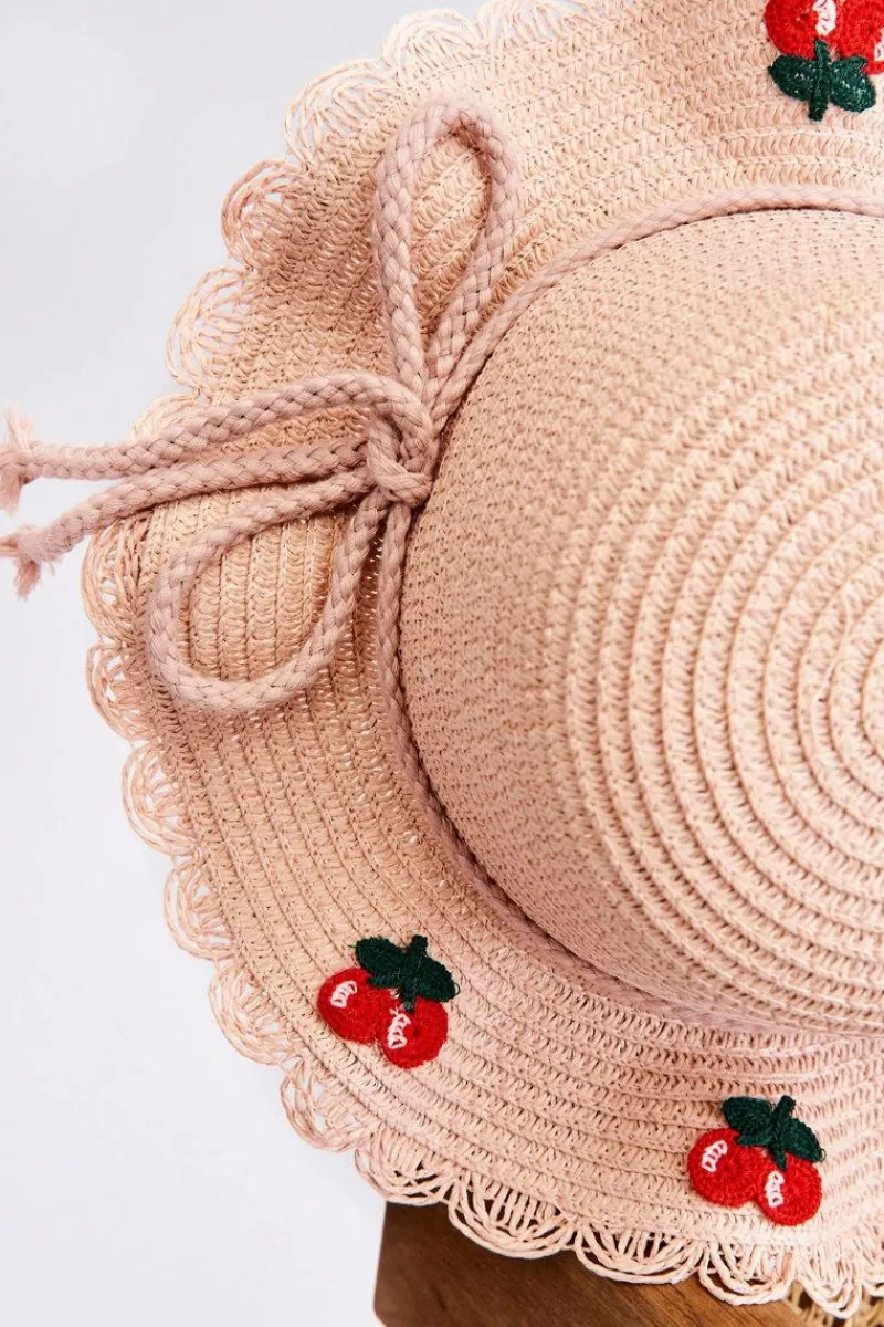 Online Boto Dziecięcy Kapelusz Z Wisienkami Różowy