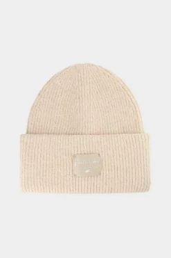 Discount Dziewczęca Czapka Zimowa JWAW24ACAPF415-83S Beżowa Okrycia Głowy