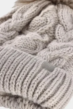 Best Dziewczęca Zimowa Czapka JWAW24ACAPF421-83S Beżowa Okrycia Głowy