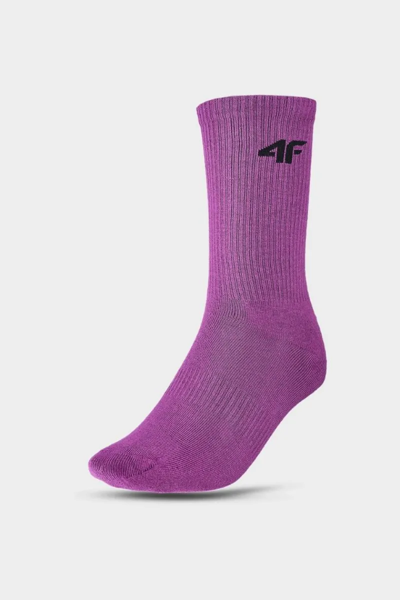 Hot Dziewczęce Skarpety Casual 4-Pack Za Kostkę JWAW24USOCF297-91S Multikolor Odzież 4F|Skarpetki