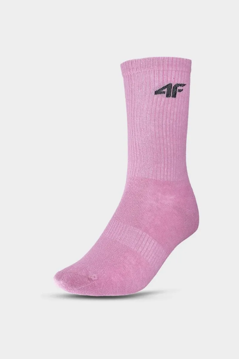 Hot Dziewczęce Skarpety Casual 4-Pack Za Kostkę JWAW24USOCF297-91S Multikolor Odzież 4F|Skarpetki