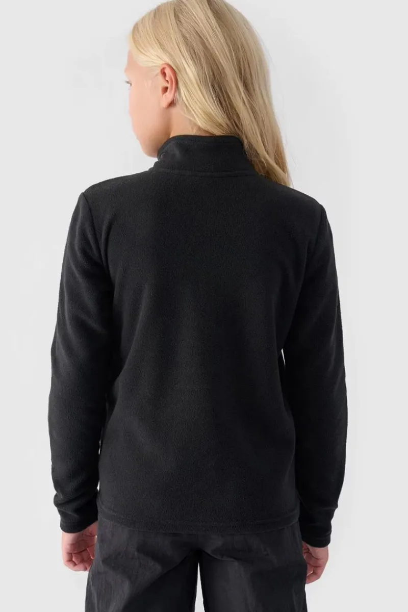 Clearance 4F Dziewczęcy Polar Ze Stójką Slim JWMM00TFLEF261-20S Czarny