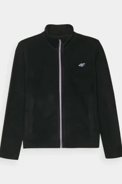 Clearance 4F Dziewczęcy Polar Ze Stójką Slim JWMM00TFLEF261-20S Czarny