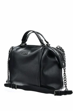 Sale Eko Skórzana Torebka Z Łańcuchem Big Star OO574020 Czarna Torebki Klasyczne
