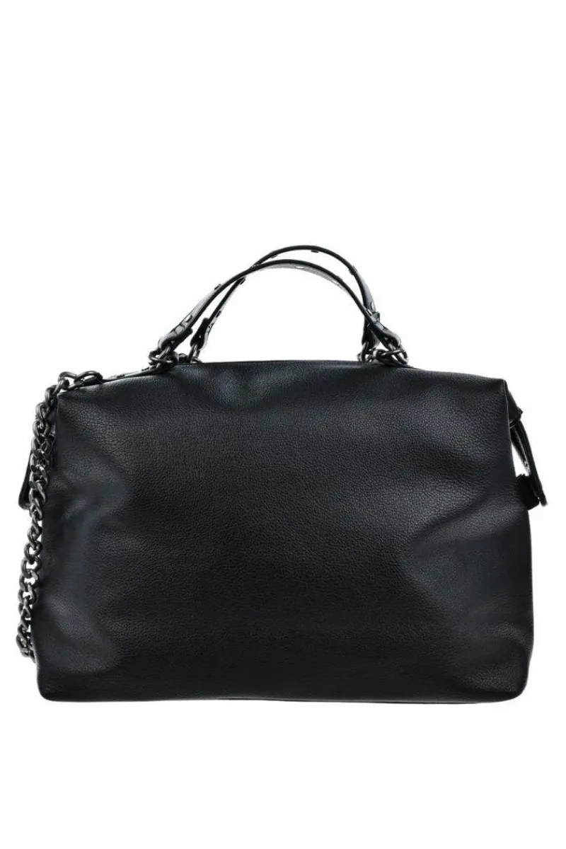 Sale Eko Skórzana Torebka Z Łańcuchem Big Star OO574020 Czarna Torebki Klasyczne