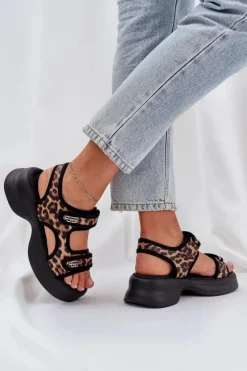 Sandały Płaskie><noscript><img width=