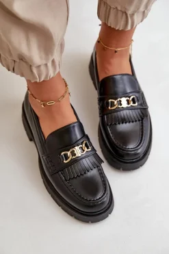 Mokasyny Damskie Skórzane><noscript><img width=