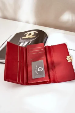 Hot Eko Skórzany Gładki Portfel Damski Erolia Portfele