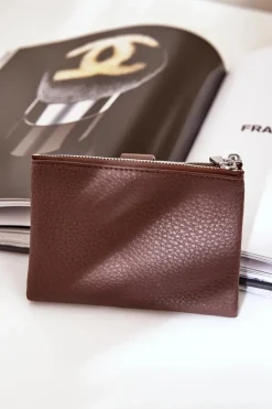 Portfele>Boto Eko Skórzany Portfel Damski Czekoladowy Bronica