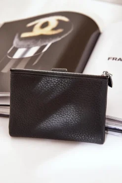 Portfele>Boto Eko Skórzany Portfel Damski Bronica Czarny