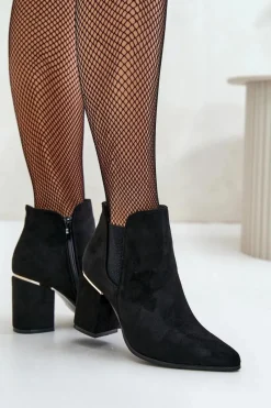 Brązowe I Beżowe Botki|Botki Na Obcasie><noscript><img width=