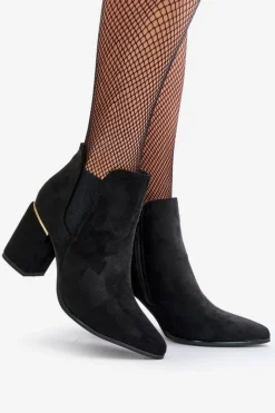 Brązowe I Beżowe Botki|Botki Na Obcasie><noscript><img width=