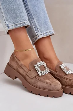 Loafersy Damskie|Mokasyny Na Platformie><noscript><img width=