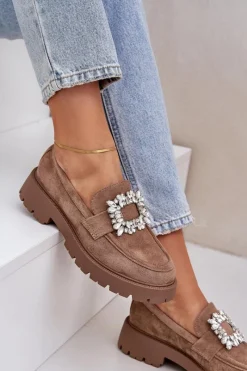 Loafersy Damskie|Mokasyny Na Platformie><noscript><img width=