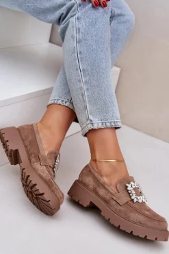 Loafersy Damskie|Mokasyny Na Platformie><noscript><img width=