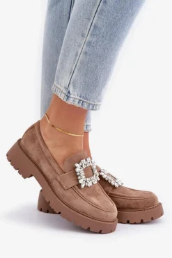 Loafersy Damskie|Mokasyny Na Platformie><noscript><img width=