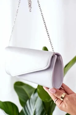 Kopertówki>Boto Elegancka Kopertówka Z Łańcuszkiem Szara