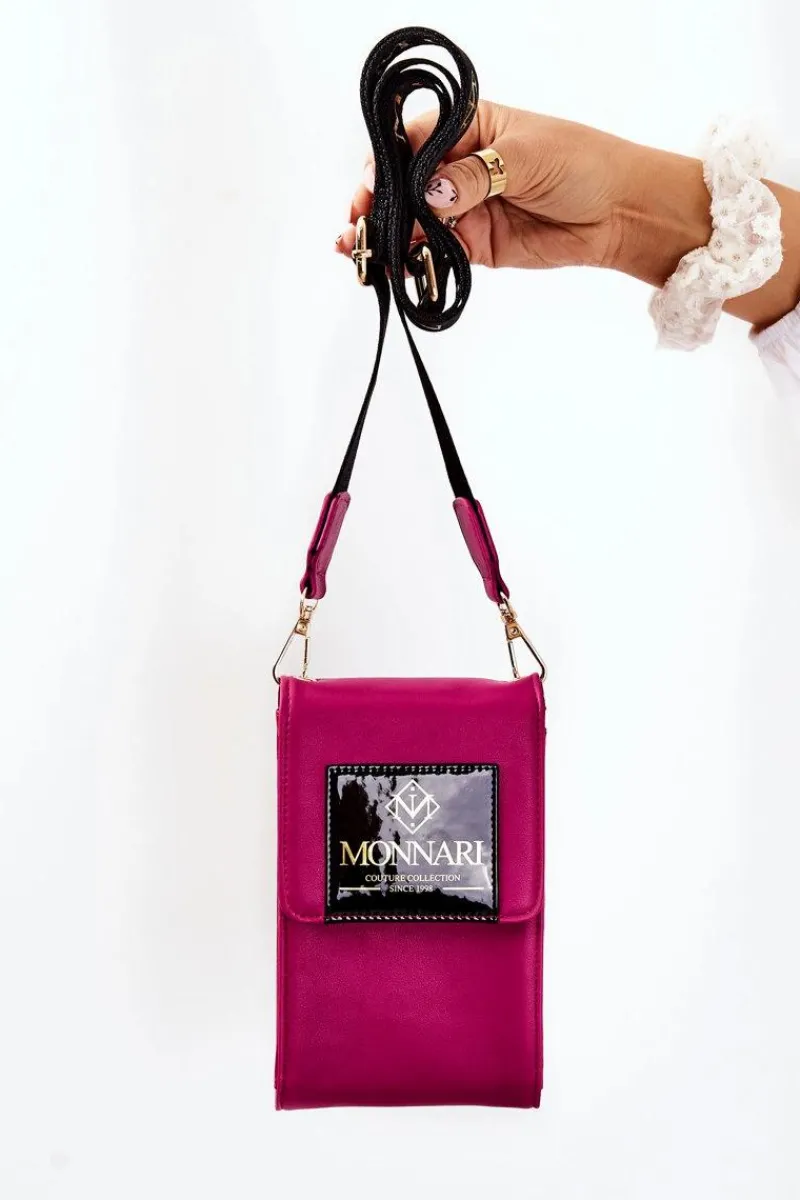 New Monnari Elegancka Mała Torebka ETUA030-004 Fuksja