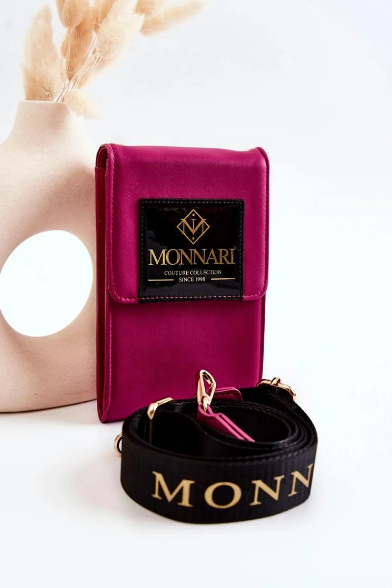 New Monnari Elegancka Mała Torebka ETUA030-004 Fuksja