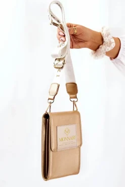 Torebki Monnari|Listonoszki>Monnari Elegancka Mała Torebka ETUA030-023 Złota