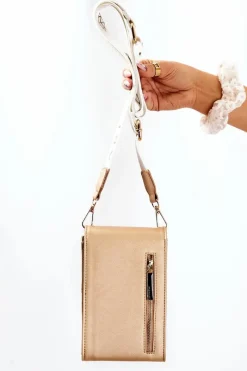 Torebki Monnari|Listonoszki>Monnari Elegancka Mała Torebka ETUA030-023 Złota