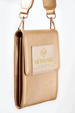 Torebki Monnari|Listonoszki></noscript>Monnari Elegancka Mała Torebka ETUA030-023 Złota