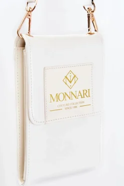 Torebki Monnari|Listonoszki>Monnari Elegancka Mała Torebka ETUA030-000 Biała