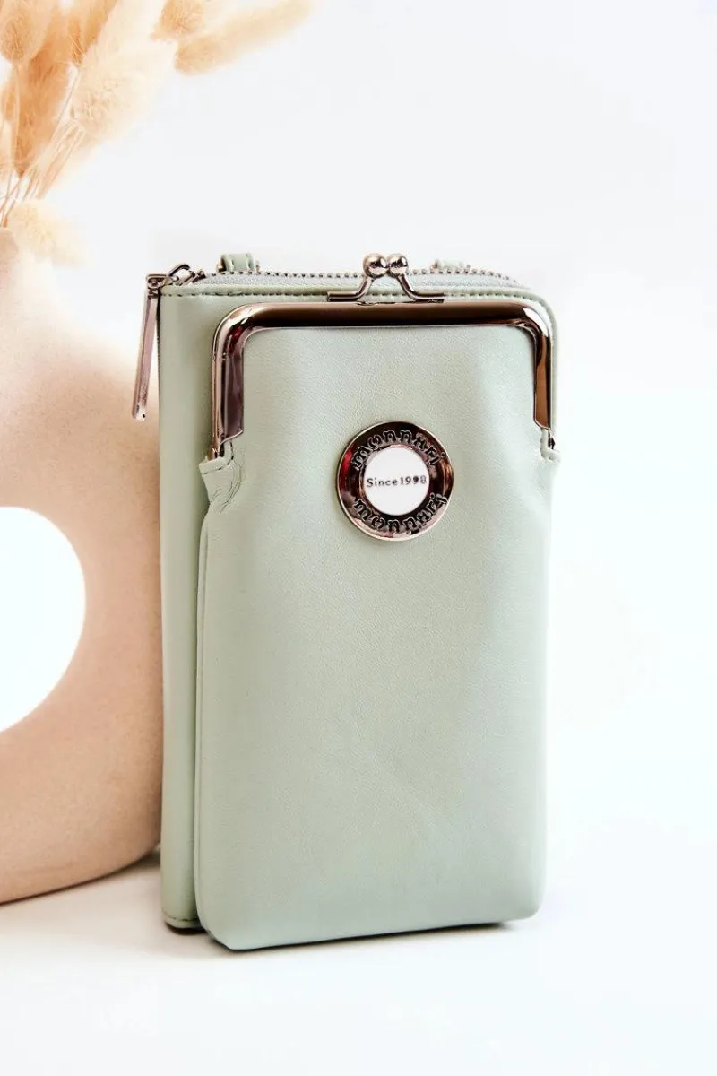 Torebki Monnari|Listonoszki>Monnari Elegancka Torebka Portfel 2w1 ETUA050-008 Miętowa