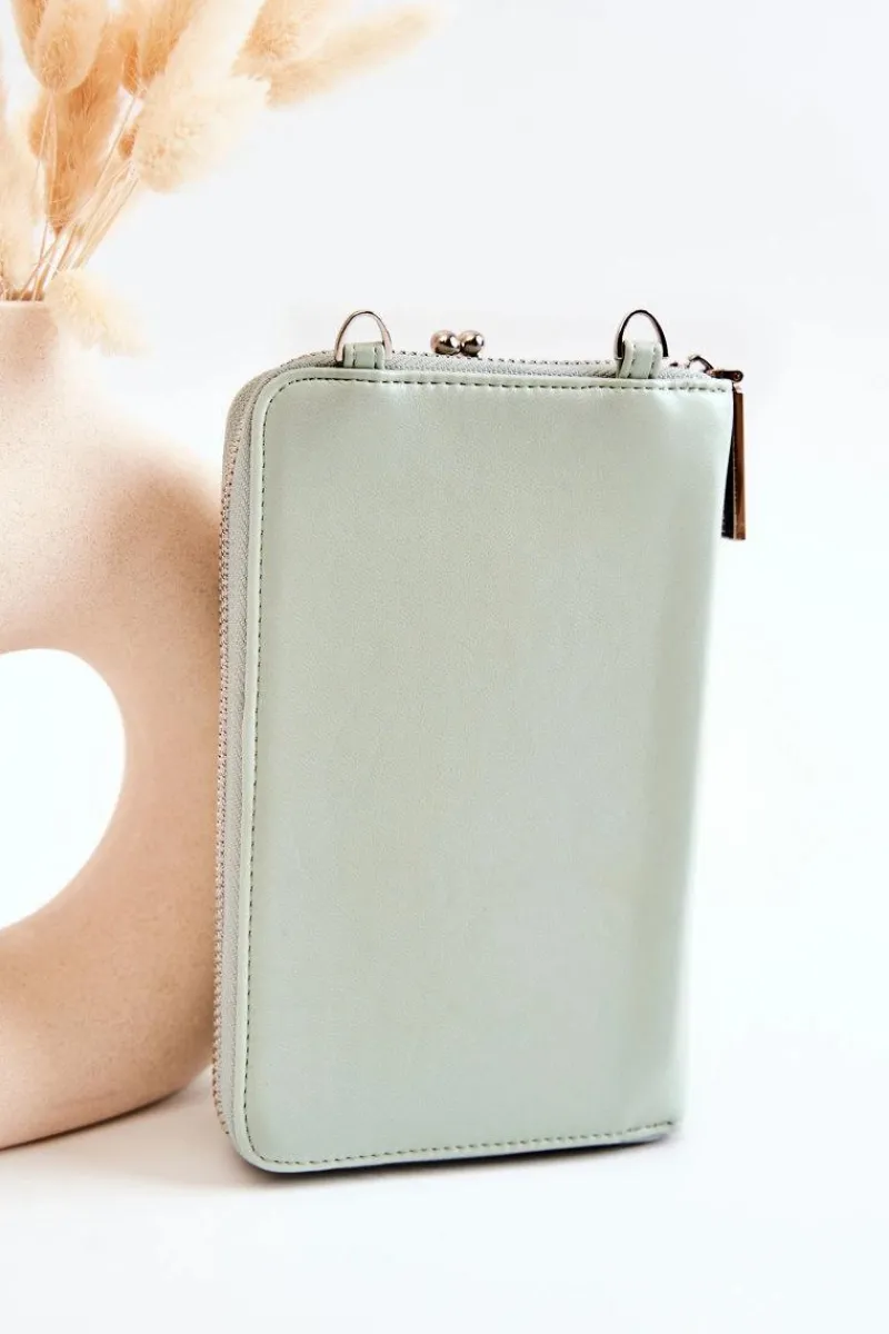 Torebki Monnari|Listonoszki>Monnari Elegancka Torebka Portfel 2w1 ETUA050-008 Miętowa