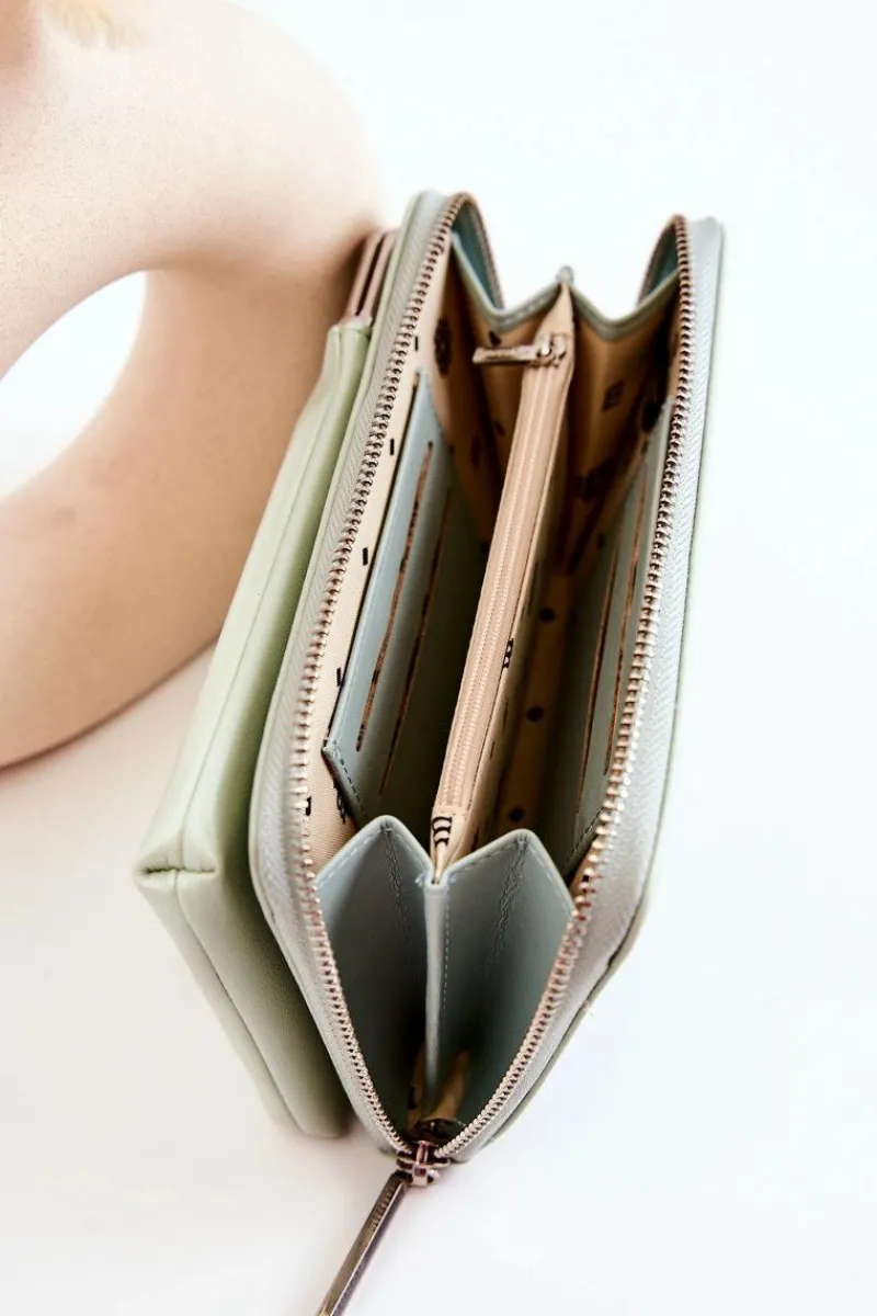 Torebki Monnari|Listonoszki>Monnari Elegancka Torebka Portfel 2w1 ETUA050-008 Miętowa